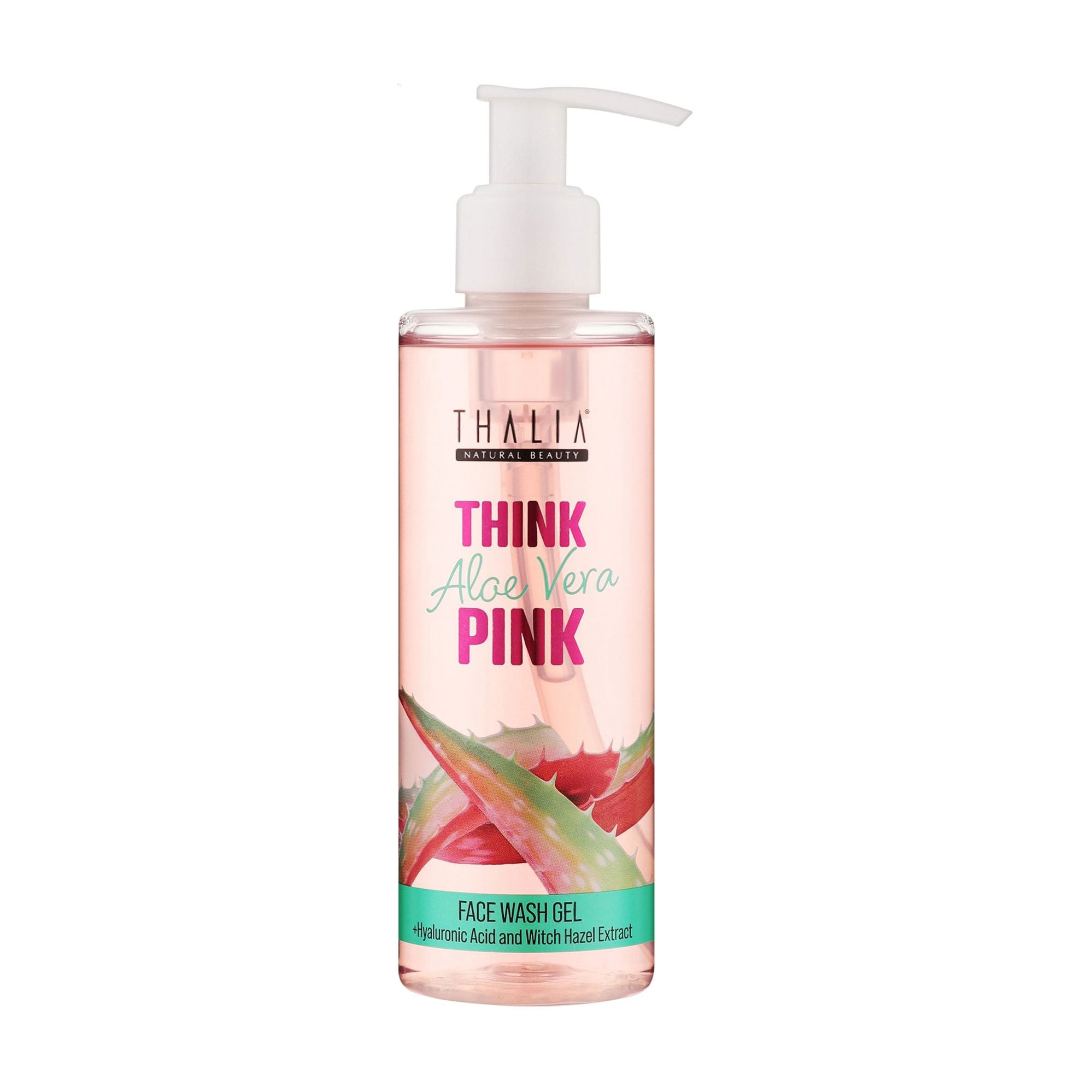 Зволожувальний гель для вмивання Thalia Think Pink Aloe Vera Face Wash Gel з рожевим алое, 200 мл